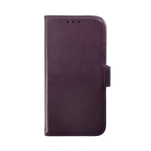 Rvelon iPhone 14 Pro Max Fodral Äkta Läder Lila