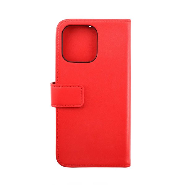 Rvelon iPhone 14 Pro Max Fodral Äkta Läder Röd