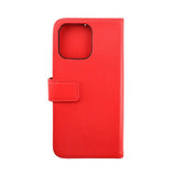 Rvelon iPhone 14 Pro Max Fodral Äkta Läder Röd