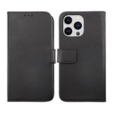 Rvelon iPhone 14 Pro Max Fodral Äkta Läder Svart