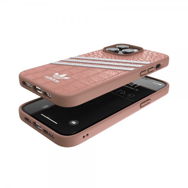 Adidas iPhone 14 Pro Max Skal 3 Stripes Snap Case Alligator Pink