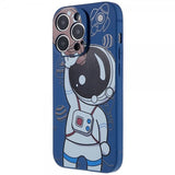 iPhone 14 Pro Max Skal Astronaut Blå Brun