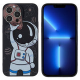 iPhone 14 Pro Max Skal Astronaut Svart Brun