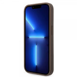Guess iPhone 14 Pro Max Skal Big Metal Logo Brun