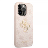 Guess iPhone 14 Pro Max Skal Big Metal Logo Rosa