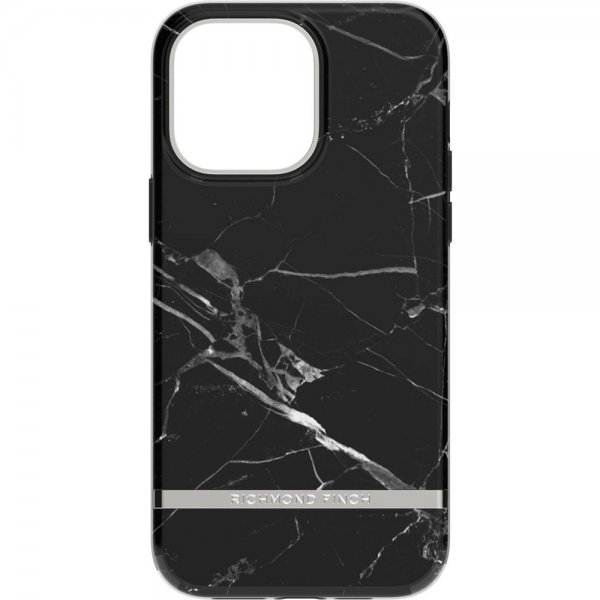 Richmond & Finch iPhone 14 Pro Max Skal Black Marble