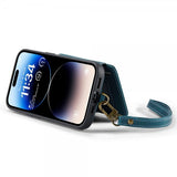 CaseMe iPhone 14 Pro Max Skal C20 Kortfack Dragkedja Petrol