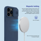 Nillkin iPhone 14 Pro Max Skal CamShield Silky MagSafe Blå