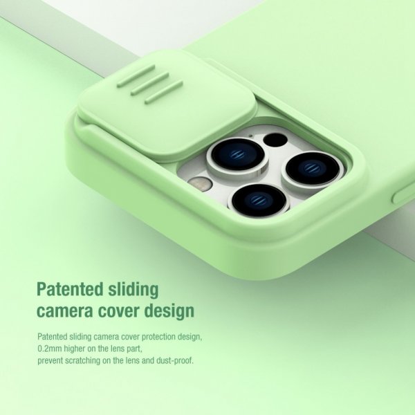 Nillkin iPhone 14 Pro Max Skal CamShield Silky MagSafe Grön
