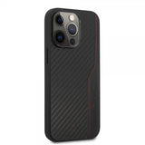 AMG iPhone 14 Pro Max Skal Carbon Effect Stamped Logo Svart