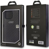 Audi iPhone 14 Pro Max Skal Carbon Fiber Svart