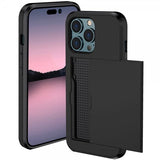 iPhone 14 Pro Max Skal Card Slide Svart