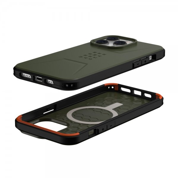 Urban Armor Gear (UAG) iPhone 14 Pro Max Skal Civilian MagSafe Olive