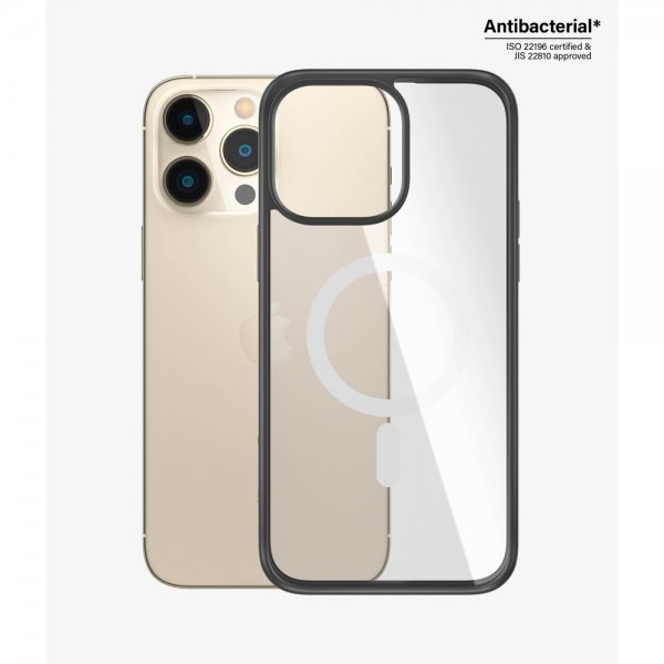 PanzerGlass iPhone 14 Pro Max Skal ClearCase Black Edition MagSafe