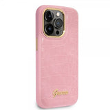 Guess iPhone 14 Pro Max Skal Croco Rosa