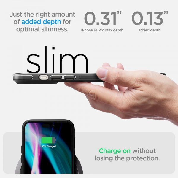 Spigen iPhone 14 Pro Max Skal Cryo Armor Matte Black