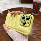 iPhone 14 Pro Max Skal Down Jacket Design Gul