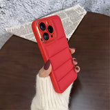 iPhone 14 Pro Max Skal Down Jacket Design Röd