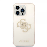 Guess iPhone 14 Pro Max Skal Full Glitter Guld