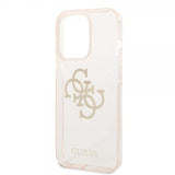 Guess iPhone 14 Pro Max Skal Full Glitter Guld