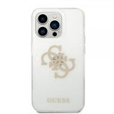 Guess iPhone 14 Pro Max Skal Full Glitter Transparent