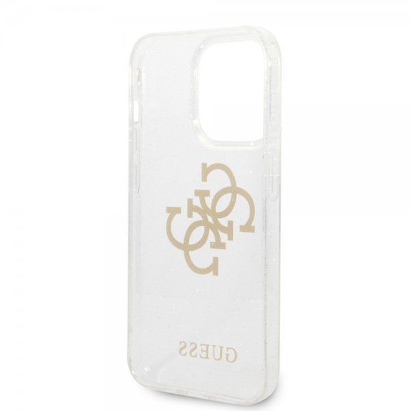 Guess iPhone 14 Pro Max Skal Full Glitter Transparent