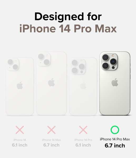 Ringke iPhone 14 Pro Max Skal Fusion Card Clear