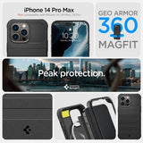 Spigen iPhone 14 Pro Max Skal Geo Armor 360 MagFit Svart