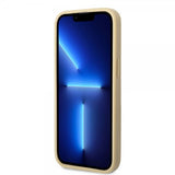 Guess iPhone 14 Pro Max Skal Glitter Flakes Metal Logo Guld