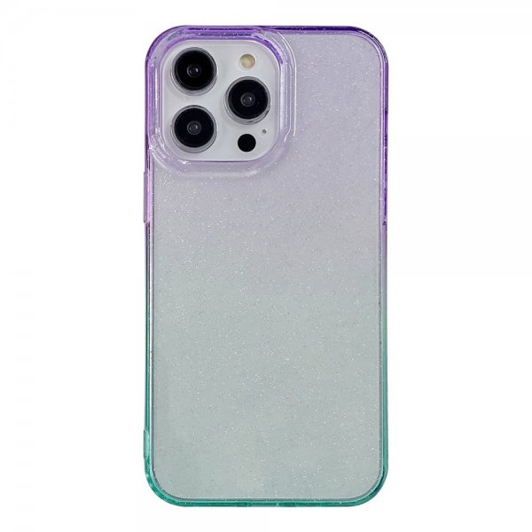 iPhone 14 Pro Max Skal Glitter Gradient Grön