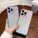 iPhone 14 Pro Max Skal Glitter Gradient Rosa