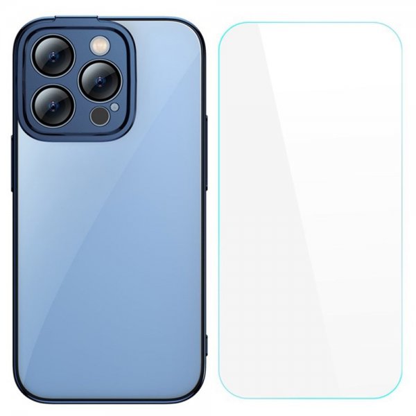 Baseus iPhone 14 Pro Max Skal Glitter Series Blå