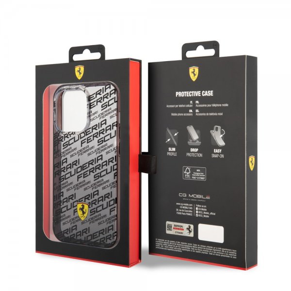 Ferrari iPhone 14 Pro Max Skal Gradient Scuderia Svart