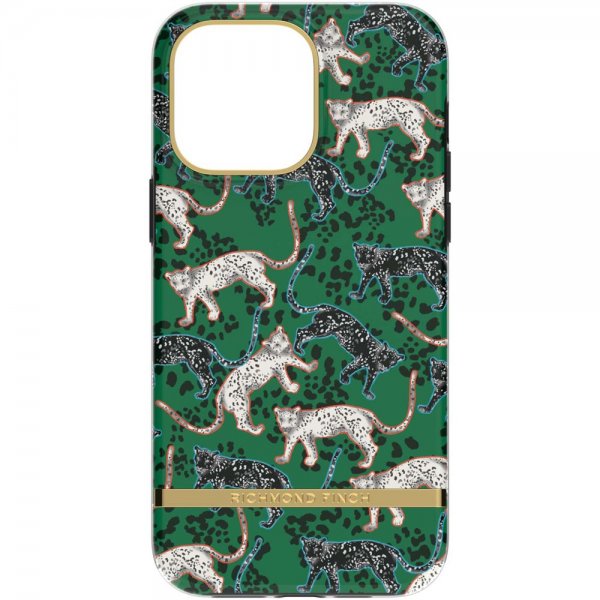 Richmond & Finch iPhone 14 Pro Max Skal Green Leopard