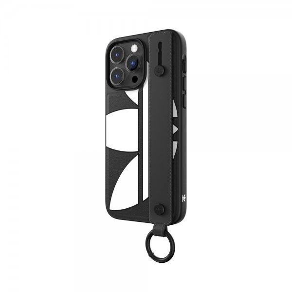 Adidas iPhone 14 Pro Max Skal Handstrap Case Svart Vit