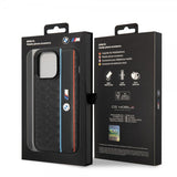 BMW iPhone 14 Pro Max Skal Hexagonal Pattern Svart