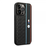 BMW iPhone 14 Pro Max Skal Hexagonal Pattern Svart