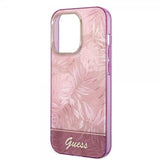 Guess iPhone 14 Pro Max Skal Jungle Rosa