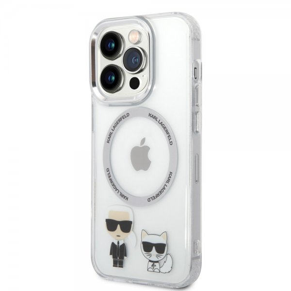 Karl Lagerfeld iPhone 14 Pro Max Skal Karl & Choupette MagSafe Transparent
