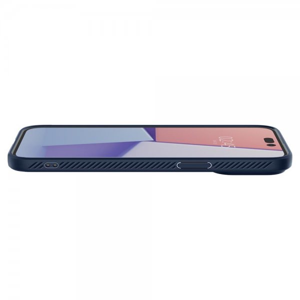 Spigen iPhone 14 Pro Max Skal Liquid Air Navy Blue