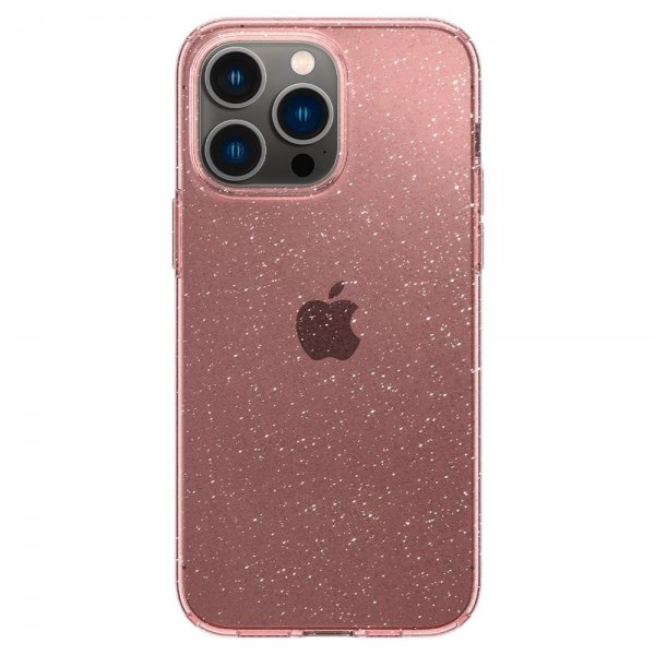 Spigen iPhone 14 Pro Max Skal Liquid Crystal Glitter Rose Quartz