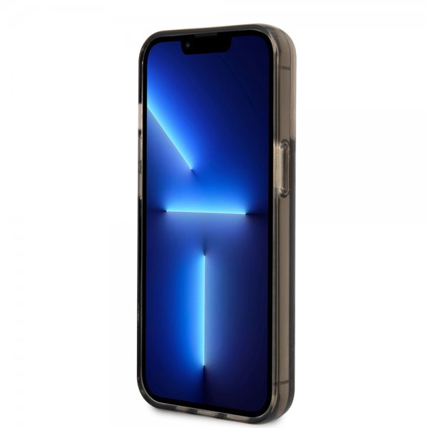 Guess iPhone 14 Pro Max Skal Liquid Glitter Translucent Svart