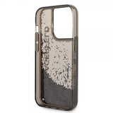 Karl Lagerfeld iPhone 14 Pro Max Skal Liquid Glitter Translucent Svart