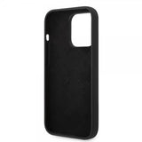Guess iPhone 14 Pro Max Skal Liquid Silicone Metal Logo Svart
