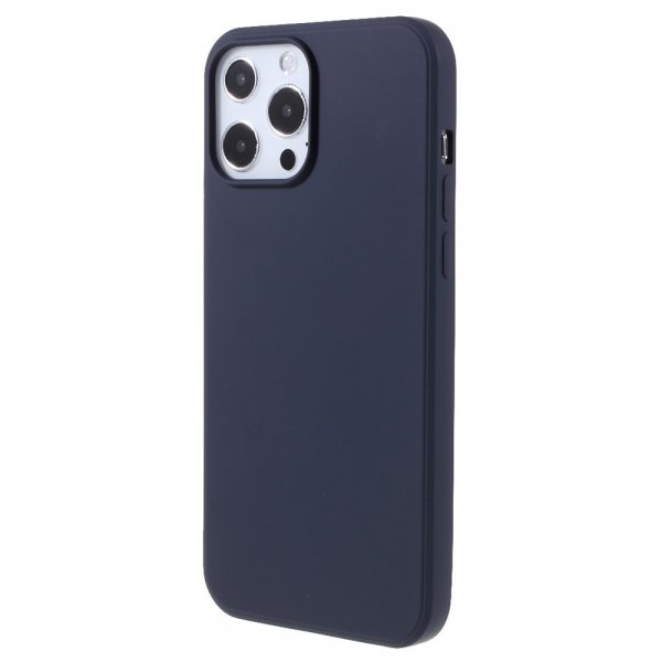 X-Level iPhone 14 Pro Max Skal Liquid Silicone Mörkblå
