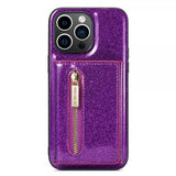 Dg.Ming iPhone 14 Pro Max Skal M3 Series Löstagbar Korthållare Lila