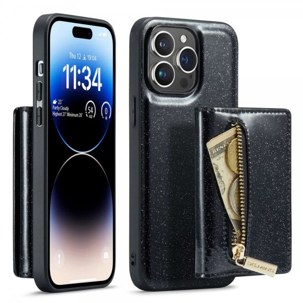 Dg.Ming iPhone 14 Pro Max Skal M3 Series Löstagbar Korthållare Svart