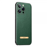 Sulada iPhone 14 Pro Max Skal med Stativ Grön