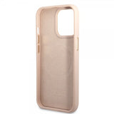 Guess iPhone 14 Pro Max Skal Metal Plate Logo MagSafe Rosa