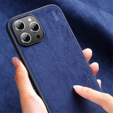 X-Level iPhone 14 Pro Max Skal Mockatextur Brun